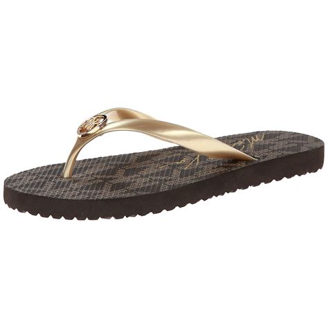 gold leopard michael kors flip flops|Best 25+ Deals for Michael Kors Flip Flops Gold .